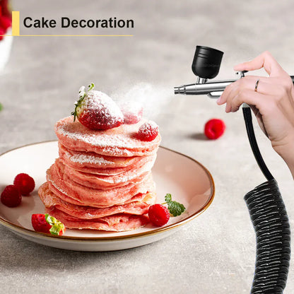 Portable Airbrush Kit with Compressor – 30PSI Cordless Nail Art & Cake Airbrush | Wahooly Portable Airbrush Kit with Compressor – 30PSI Cordless Air Brush for Nail Art, Cake, Tattoo & More
