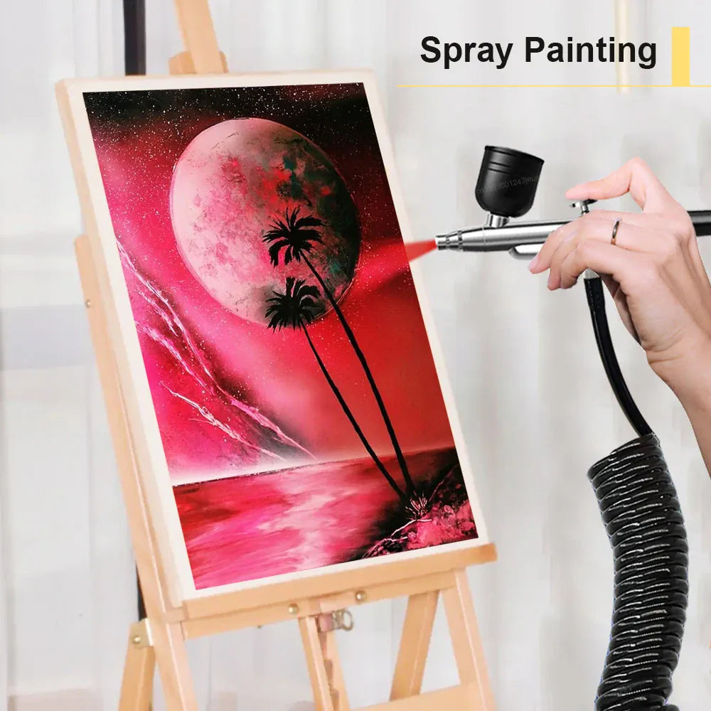 Portable Airbrush Kit with Compressor – 30PSI Cordless Nail Art & Cake Airbrush | Wahooly Portable Airbrush Kit with Compressor – 30PSI Cordless Air Brush for Nail Art, Cake, Tattoo & More
