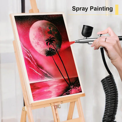 Portable Airbrush Kit with Compressor – 30PSI Cordless Nail Art & Cake Airbrush | Wahooly Portable Airbrush Kit with Compressor – 30PSI Cordless Air Brush for Nail Art, Cake, Tattoo & More
