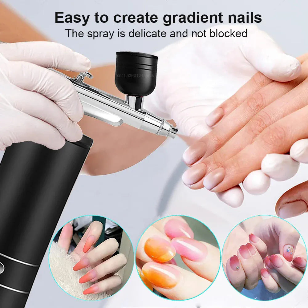 Portable Airbrush Kit with Compressor – 30PSI Cordless Nail Art & Cake Airbrush | Wahooly Portable Airbrush Kit with Compressor – 30PSI Cordless Air Brush for Nail Art, Cake, Tattoo & More