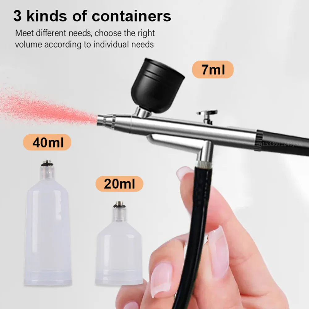 Portable Airbrush Kit with Compressor – 30PSI Cordless Nail Art & Cake Airbrush | Wahooly Portable Airbrush Kit with Compressor – 30PSI Cordless Air Brush for Nail Art, Cake, Tattoo & More