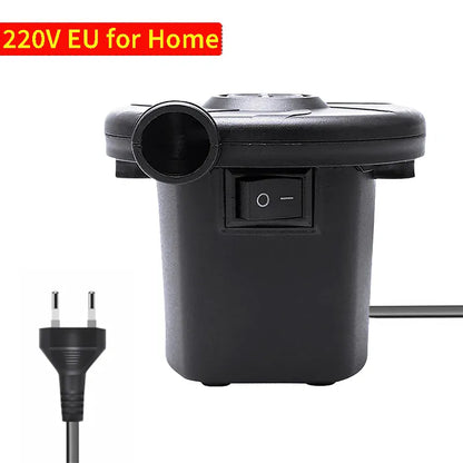 Portable Electric Air Pump – Fast Inflatable Compressor 12V Car, 220V Home & Wireless | Wahooly Portable Electric Air Pump – Fast Inflatable Compressor with 3 Nozzles | 12V Car, 220V Home & Wireless