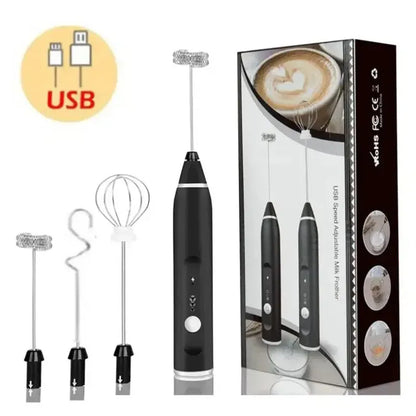 Portable Electric Milk Frothers Handheld Blender USB Mini Coffee Maker Whisk Mixer Cappuccino Cream Egg Beater Food Blender Portable Electric Milk Frothers Handheld Blender USB Mini Coffee Maker Whisk Mixer Cappuccino Cream Egg Beater Food Blender