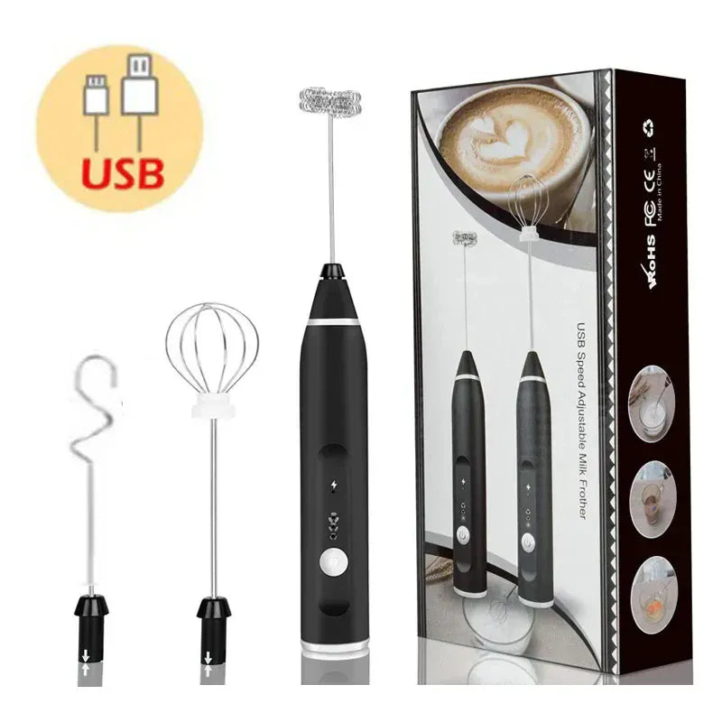 Portable Electric Milk Frothers Handheld Blender USB Mini Coffee Maker Whisk Mixer Cappuccino Cream Egg Beater Food Blender Portable Electric Milk Frothers Handheld Blender USB Mini Coffee Maker Whisk Mixer Cappuccino Cream Egg Beater Food Blender
