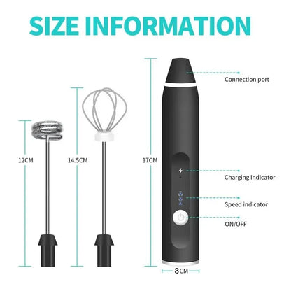 Portable Electric Milk Frothers Handheld Blender USB Mini Coffee Maker Whisk Mixer Cappuccino Cream Egg Beater Food Blender Portable Electric Milk Frothers Handheld Blender USB Mini Coffee Maker Whisk Mixer Cappuccino Cream Egg Beater Food Blender
