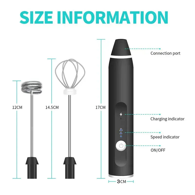 Portable Electric Milk Frothers Handheld Blender USB Mini Coffee Maker Whisk Mixer Cappuccino Cream Egg Beater Food Blender Portable Electric Milk Frothers Handheld Blender USB Mini Coffee Maker Whisk Mixer Cappuccino Cream Egg Beater Food Blender