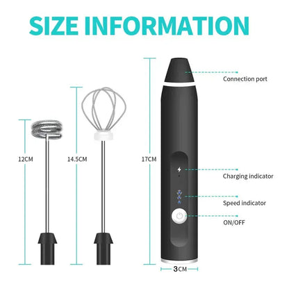 Portable Electric Milk Frothers Handheld Blender USB Mini Coffee Maker Whisk Mixer Cappuccino Cream Egg Beater Food Blender Portable Electric Milk Frothers Handheld Blender USB Mini Coffee Maker Whisk Mixer Cappuccino Cream Egg Beater Food Blender