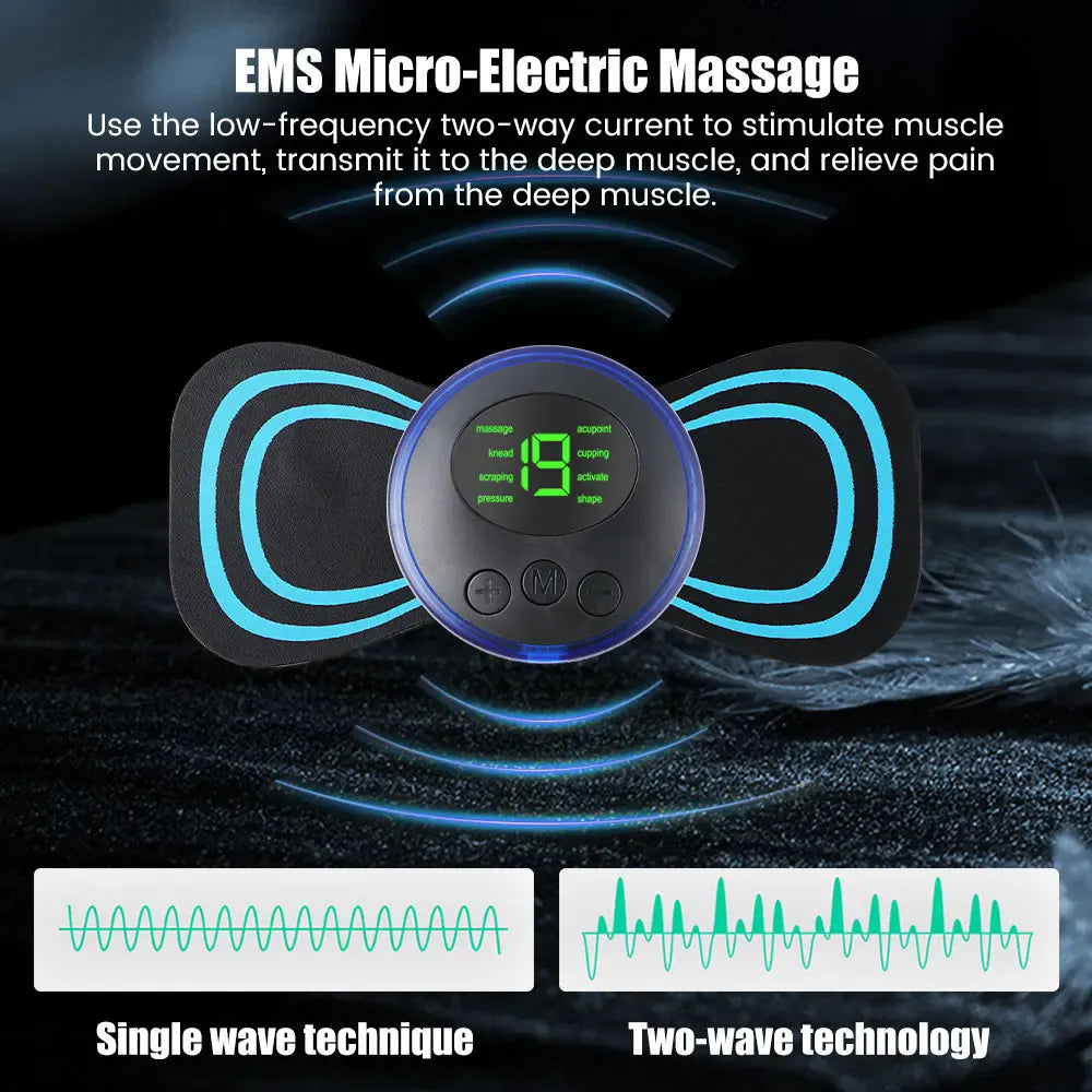 Portable EMS Massage Patch with 8 Modes & 19 Levels Portable EMS Massage Patch with 8 Modes & 19 Levels