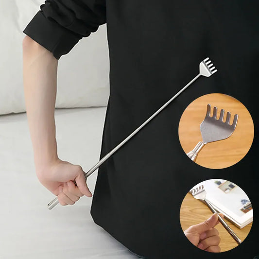 Extendable Stainless Steel Back Scratcher | Wahooly Portable Extendable Stainless Steel Back Scratcher