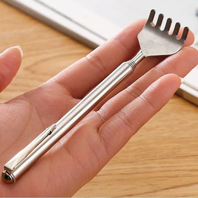 Extendable Stainless Steel Back Scratcher | Wahooly Portable Extendable Stainless Steel Back Scratcher
