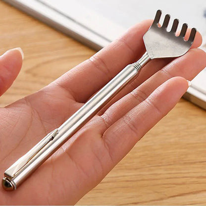 Extendable Stainless Steel Back Scratcher | Wahooly Portable Extendable Stainless Steel Back Scratcher