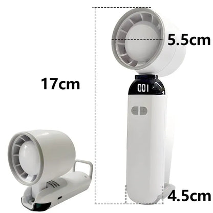 Bladeless Handheld Mini Fan USB Rechargeable Mist Cooling | Wahooly Portable Handheld Mini Fan — USB Rechargeable, Bladeless Cooling with Skin Mist for Travel & Outdoor