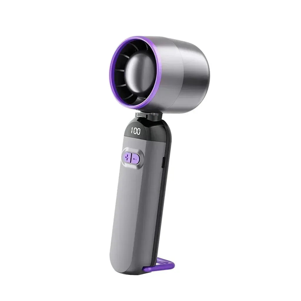 Bladeless Handheld Mini Fan USB Rechargeable Mist Cooling | Wahooly Portable Handheld Mini Fan — USB Rechargeable, Bladeless Cooling with Skin Mist for Travel & Outdoor