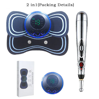 Portable Massage Foot Pad Massage Patch Massage Pen Cervical Neck and Back Full Body Massage Combination Set Portable Massage Foot Pad Massage Patch Massage Pen Cervical Neck and Back Full Body Massage Combination Set