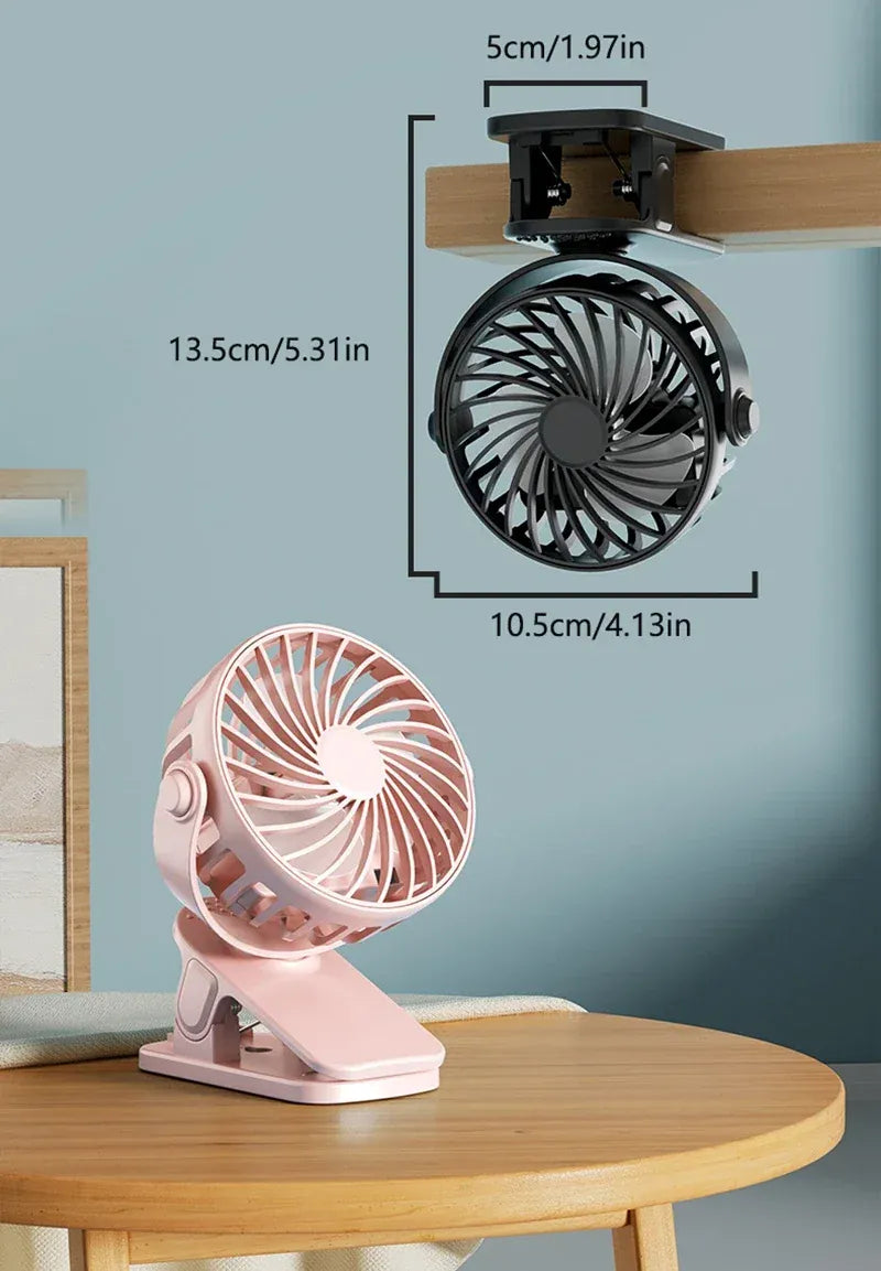 Portable Mini Cooler Fan 720°Rotatable Clip Fan Built In Night Lamp USB Rechargeable Personal Fan For Outdoor Camping Ventilador Portable Mini Cooler Fan 720°Rotatable Clip Fan Built In Night Lamp USB Rechargeable Personal Fan For Outdoor Camping Ventilador