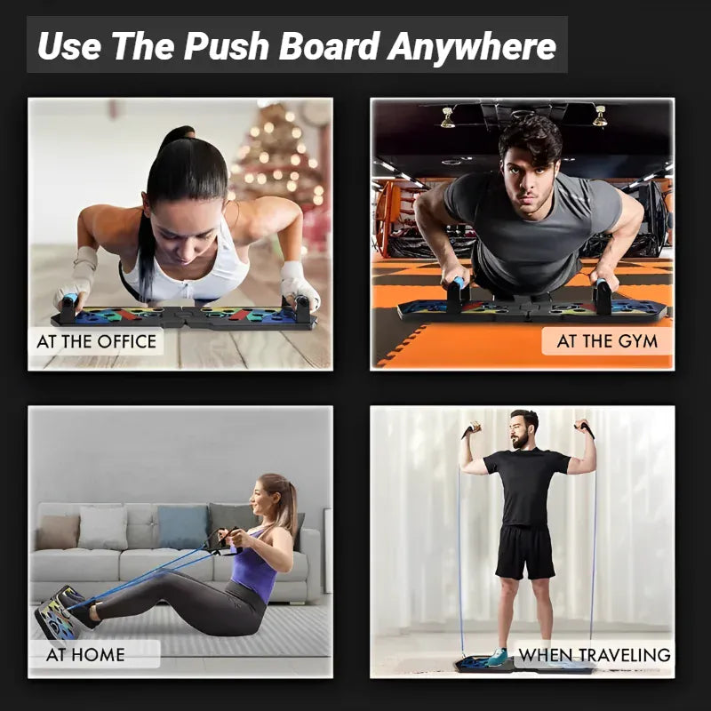 Portable Multifunctional Push Up Board Fitness and Muscle Training Device Home Workout Set Foldable Push Up Bar Resistance Portable Multifunctional Push Up Board Fitness and Muscle Training Device Home Workout Set Foldable Push Up Bar Resistance