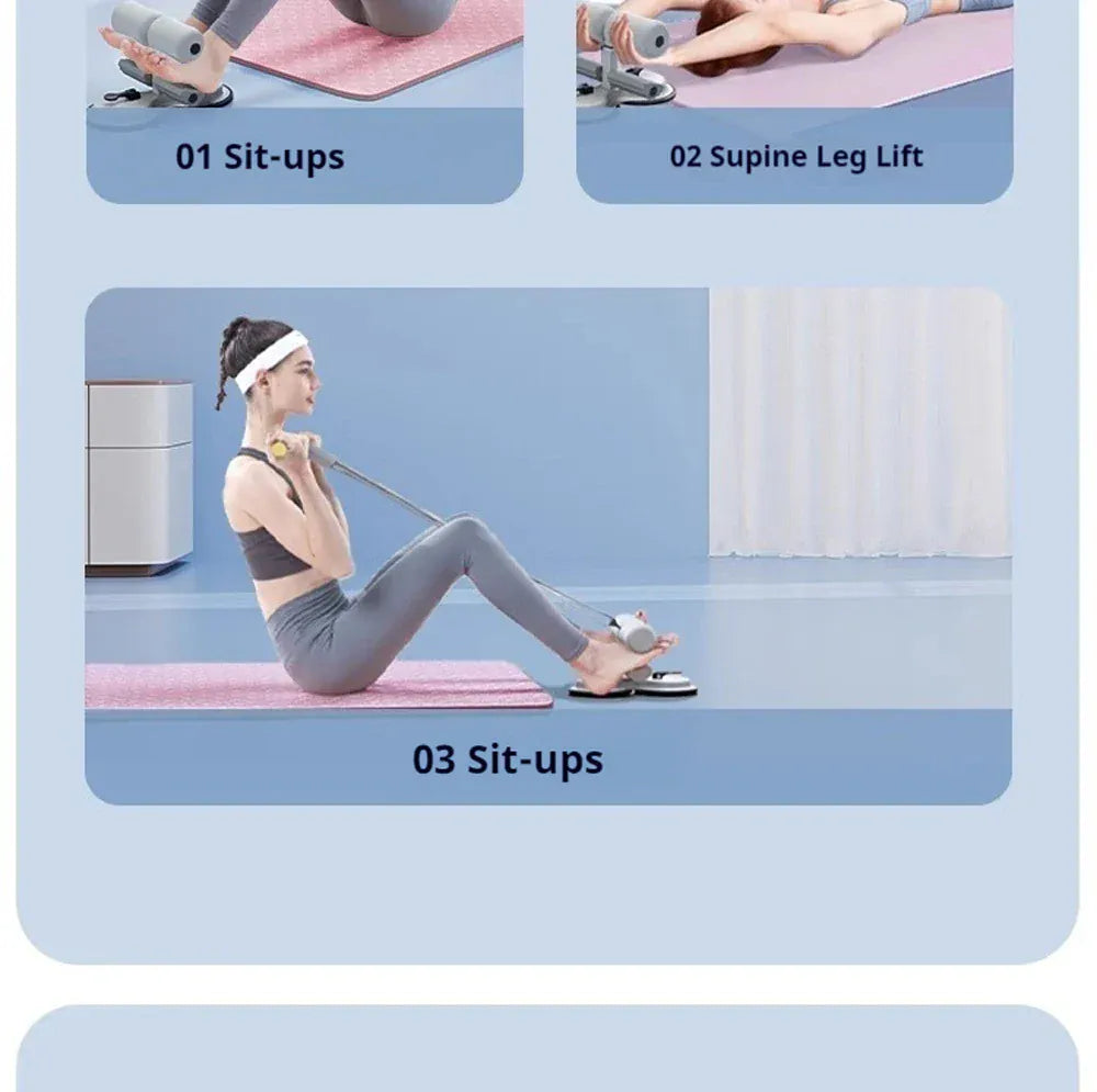 Portable Sit Up Assistant With Tension Rope Fitness Equipment Support Core Fitness Situp Yoga Practice  Home Gym Portable Sit Up Assistant With Tension Rope Fitness Equipment Support Core Fitness Situp Yoga Practice  Home Gym