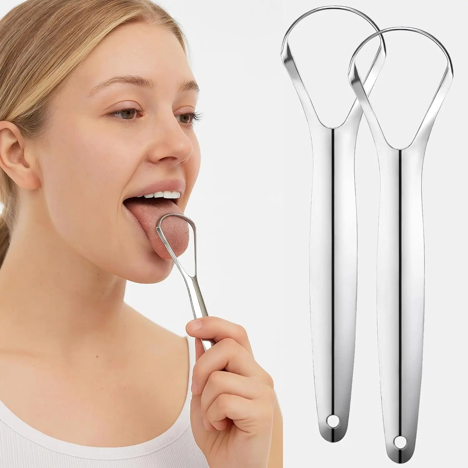 Portable Tongue Scraper with Case | Travel Oral Hygiene Kit for Fresh Breath — Wahooly Portable Tongue Scraper with Hygienic Case | Travel Oral Hygiene Kit | Fresh Breath Every Day
