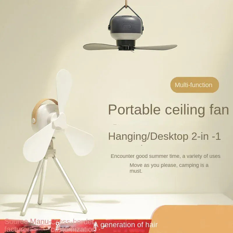 Portable wireless mini ceiling fan light USB fan with remote control, stand, night light, home, outdoor, camping, New Year gifts Portable wireless mini ceiling fan light USB fan with remote control, stand, night light, home, outdoor, camping, New Year gifts