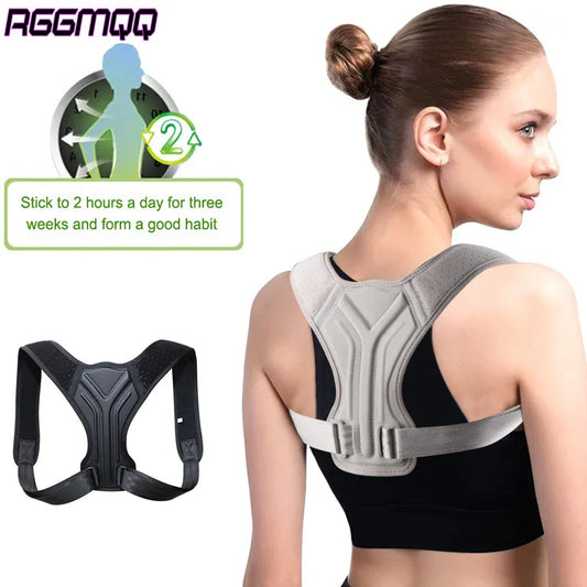Posture Corrector Back Brace - Adjustable Support for Men & Women | Wahooly Posture Corrector-Back Brace for Men Women- Fully Adjustable Straightener for Mid,Upper Spine Support- Neck,Shoulder,Clavicle