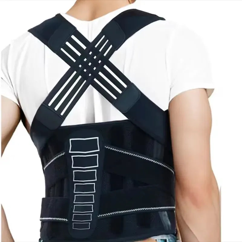 Professional Posture Corrector - Spine Alignment Back Brace | Wahooly Posture Corrector for Men and Women, Adjustable Shoulder Posture Brace, Back Straightener Posture, Used for Middle Upper Spine