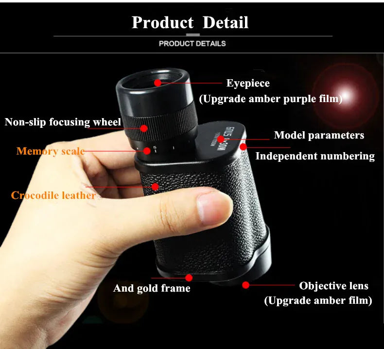 Baigish Professional Binoculars - BAK4 Military Telescope 8x30 to 20x50 Professional Binoculars Baigish 8x30 10x40 10x50 12x4515x60 20x50 8-24x40 Powerful Military Telescope Long Range Monocular BAK4