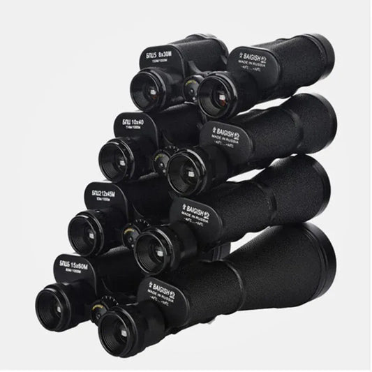 Baigish Professional Binoculars - BAK4 Military Telescope 8x30 to 20x50 Professional Binoculars Baigish 8x30 10x40 10x50 12x4515x60 20x50 8-24x40 Powerful Military Telescope Long Range Monocular BAK4
