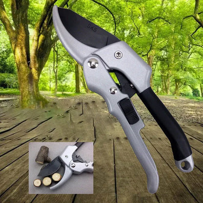 Carbon Steel Pruning Shears — Precision Garden Scissors | Wahooly Professional Carbon Steel Pruning Shears — Precision Beak-Blade Garden Scissors for Bonsai, Flowers & Fruit Branches