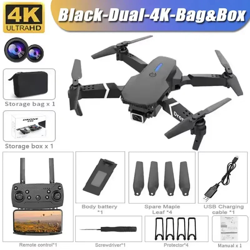 Professional Drone E88 4K Wide-Angle HD 1080P Camera WiFi FPV Height Hold Foldable RC Drone Quadrotor Helicopter Children's Toys Professional Drone E88 4K Wide-Angle HD 1080P Camera WiFi FPV Height Hold Foldable RC Drone Quadrotor Helicopter Children's Toys