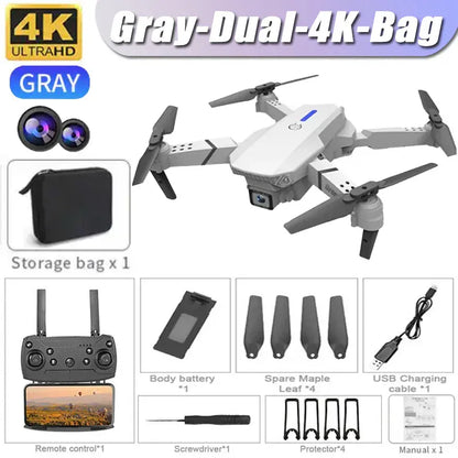 Professional Drone E88 4K Wide-Angle HD 1080P Camera WiFi FPV Height Hold Foldable RC Drone Quadrotor Helicopter Children's Toys Professional Drone E88 4K Wide-Angle HD 1080P Camera WiFi FPV Height Hold Foldable RC Drone Quadrotor Helicopter Children's Toys