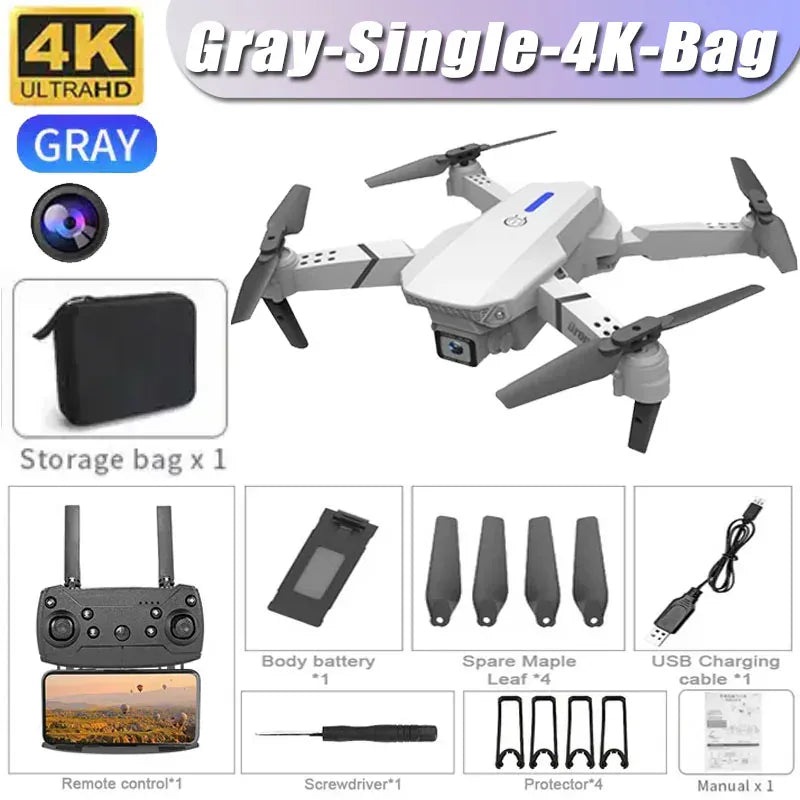 Professional Drone E88 4K Wide-Angle HD 1080P Camera WiFi FPV Height Hold Foldable RC Drone Quadrotor Helicopter Children's Toys Professional Drone E88 4K Wide-Angle HD 1080P Camera WiFi FPV Height Hold Foldable RC Drone Quadrotor Helicopter Children's Toys
