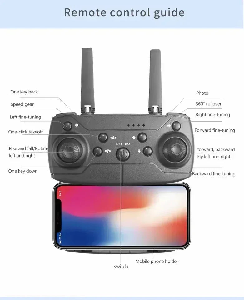 Professional Drone E88 4K Wide-Angle HD 1080P Camera WiFi FPV Height Hold Foldable RC Drone Quadrotor Helicopter Children's Toys Professional Drone E88 4K Wide-Angle HD 1080P Camera WiFi FPV Height Hold Foldable RC Drone Quadrotor Helicopter Children's Toys