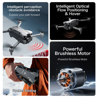 Professional Drone with 4K Dual Camera, Video Drone, Quadcopter, 360, Intelligent Obstacle Avoidance, Gift, New, 2022 Professional Drone with 4K Dual Camera, Video Drone, Quadcopter, 360, Intelligent Obstacle Avoidance, Gift, New, 2022