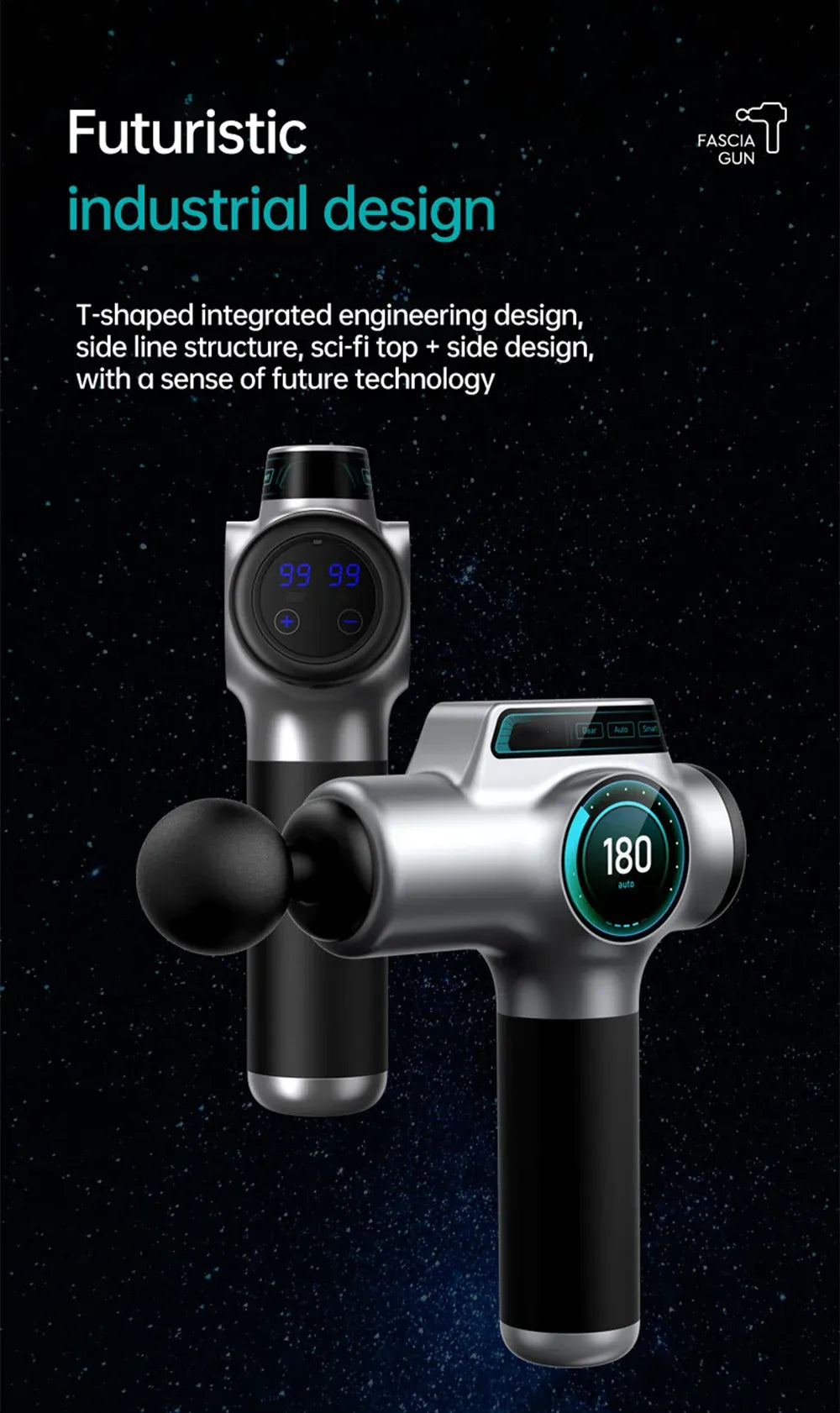 Professional Muscle Massage Gun – 99-Speed Deep Tissue Percussion Massager Professional Muscle Massage Gun – 99-Speed Deep Tissue Percussion Massager