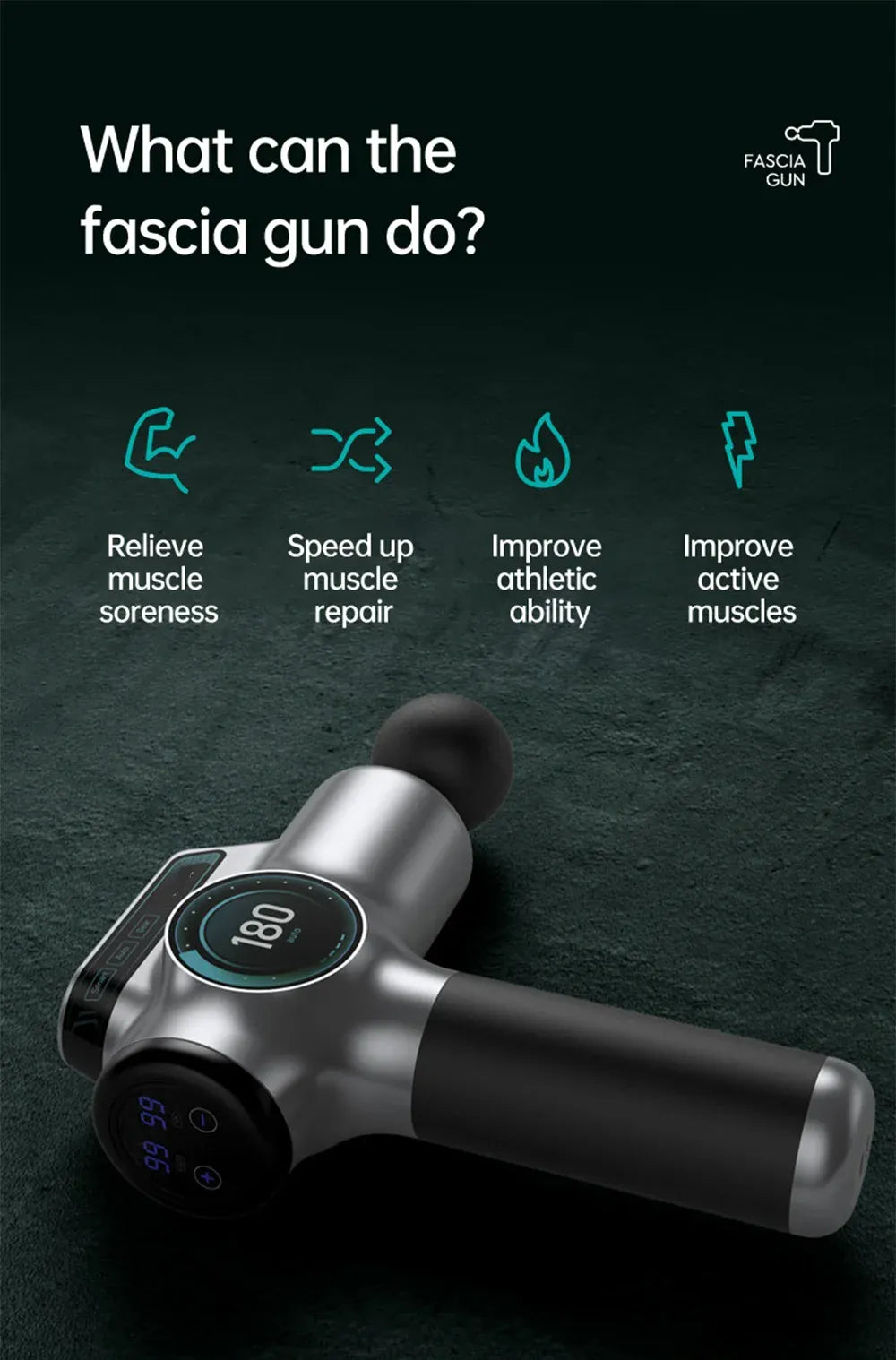 Professional Muscle Massage Gun – 99-Speed Deep Tissue Percussion Massager Professional Muscle Massage Gun – 99-Speed Deep Tissue Percussion Massager