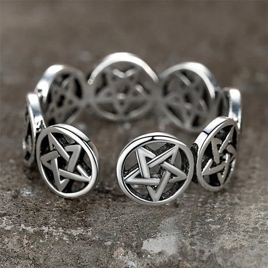 Punk Vintage Star Ring For Women Fashion Minimalist Zircon Heart Gothic Rings Bride Wedding Luxury Jewelry Valentine's Day Gifts Punk Vintage Star Ring For Women Fashion Minimalist Zircon Heart Gothic Rings Bride Wedding Luxury Jewelry Valentine's Day Gifts
