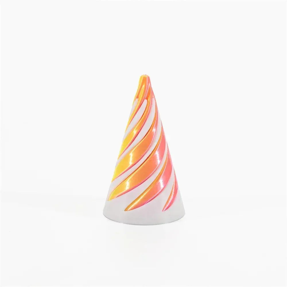 Pyramid Passthrough Sculpture | 3D Printed Fidget Toy Pyramid Passthrough Sculpture 3D Printed Helix Screw Fidget Toy Spiral Cone Decompression Decorative Ornaments