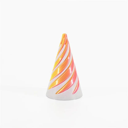 Pyramid Passthrough Sculpture | 3D Printed Fidget Toy Pyramid Passthrough Sculpture 3D Printed Helix Screw Fidget Toy Spiral Cone Decompression Decorative Ornaments