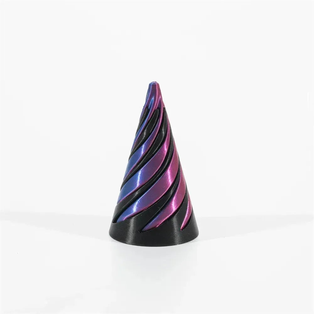 Pyramid Passthrough Sculpture | 3D Printed Fidget Toy Pyramid Passthrough Sculpture 3D Printed Helix Screw Fidget Toy Spiral Cone Decompression Decorative Ornaments