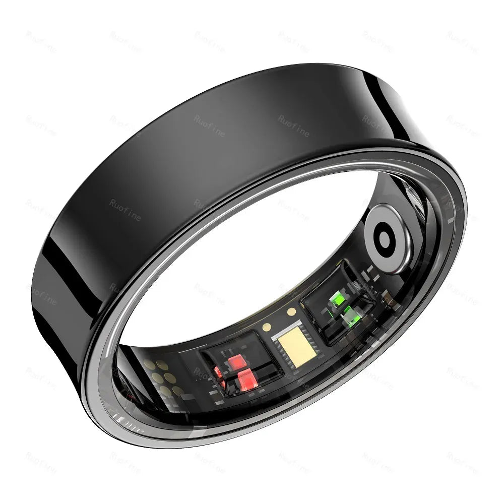 R09 Smart Ring - Couple Health Monitor with 5ATM Waterproof | Wahooly R09 Rings Women's Men Couple Health Monitor Steps Qring APP Smartring Electronics Devices Waterproof Remote Control Android Ios