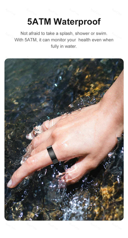 R09 Smart Ring - Couple Health Monitor with 5ATM Waterproof | Wahooly R09 Rings Women's Men Couple Health Monitor Steps Qring APP Smartring Electronics Devices Waterproof Remote Control Android Ios