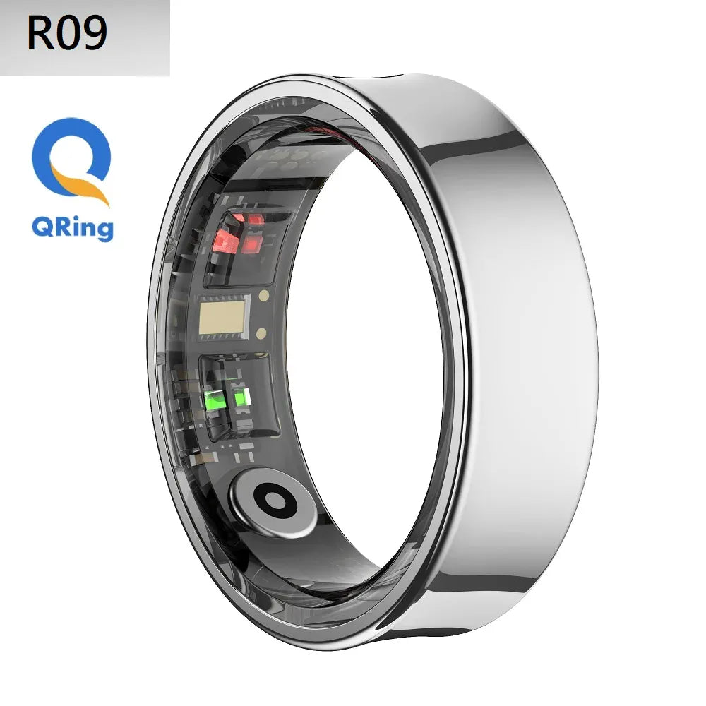 R09 Smart Ring - Couple Health Monitor with 5ATM Waterproof | Wahooly R09 Rings Women's Men Couple Health Monitor Steps Qring APP Smartring Electronics Devices Waterproof Remote Control Android Ios