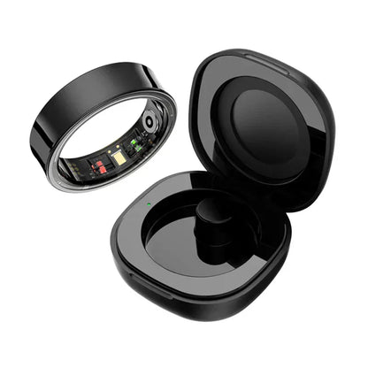 R09 Smart Ring - Heart Rate, SpO2 & Sleep Monitor | Wahooly R09 Smart Ring Men Women with Charging Case, Heart Rate Blood Oxygen, Skin Temperature Monitor,5ATM Waterproof For Android iOS