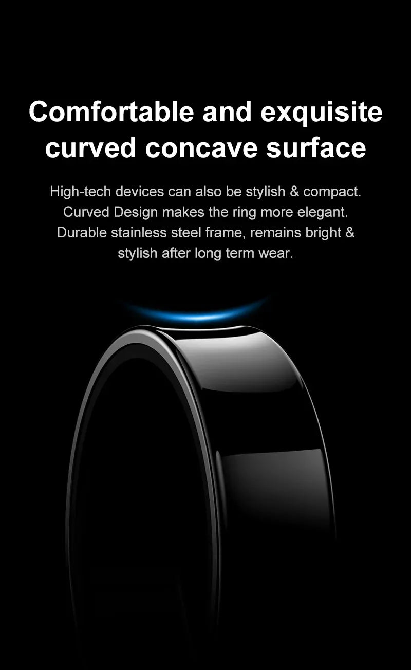 R09 Smart Ring - Heart Rate, SpO2 & Sleep Monitor | Wahooly R09 Smart Ring Men Women with Charging Case, Heart Rate Blood Oxygen, Skin Temperature Monitor,5ATM Waterproof For Android iOS