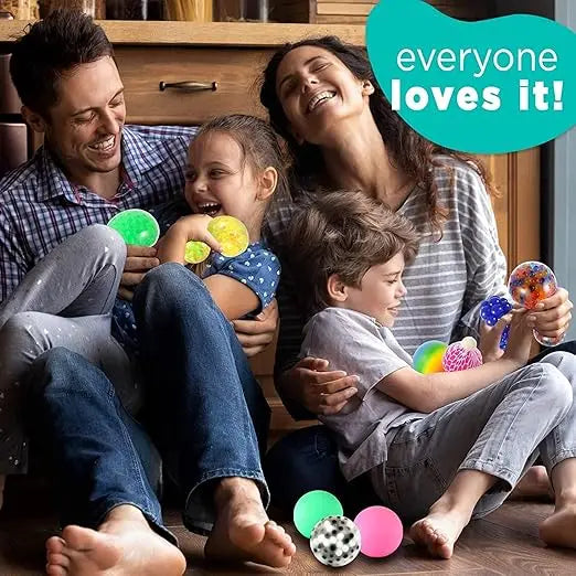 Rainbow Squeeze Stress Balls Set of 6 | Sensory Fidget Balls for Anxiety Relief Rainbow Squeeze Stress Balls Set of 6 | Sensory Fidget Balls for Anxiety Relief