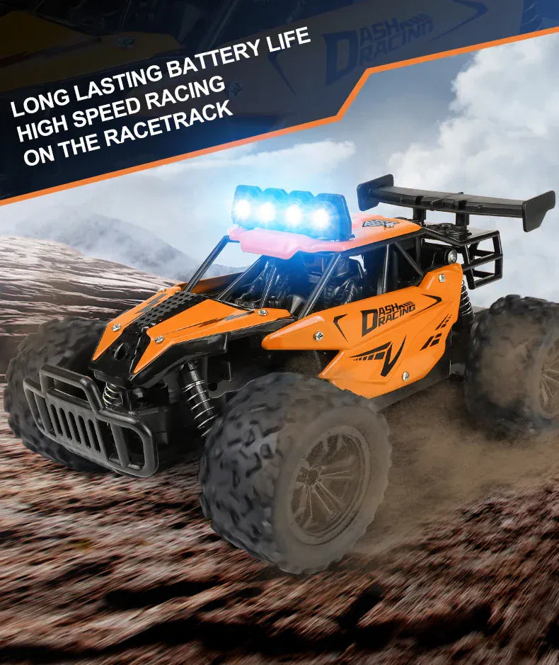 RC Alloy Car 1:16 Scale 2WD Off-Road Remote Control Car with LED Lights And 20KM/H High Speed For Kids Boys Girls Gifts Toys RC Alloy Car 1:16 Scale 2WD Off-Road Remote Control Car with LED Lights And 20KM/H High Speed For Kids Boys Girls Gifts Toys