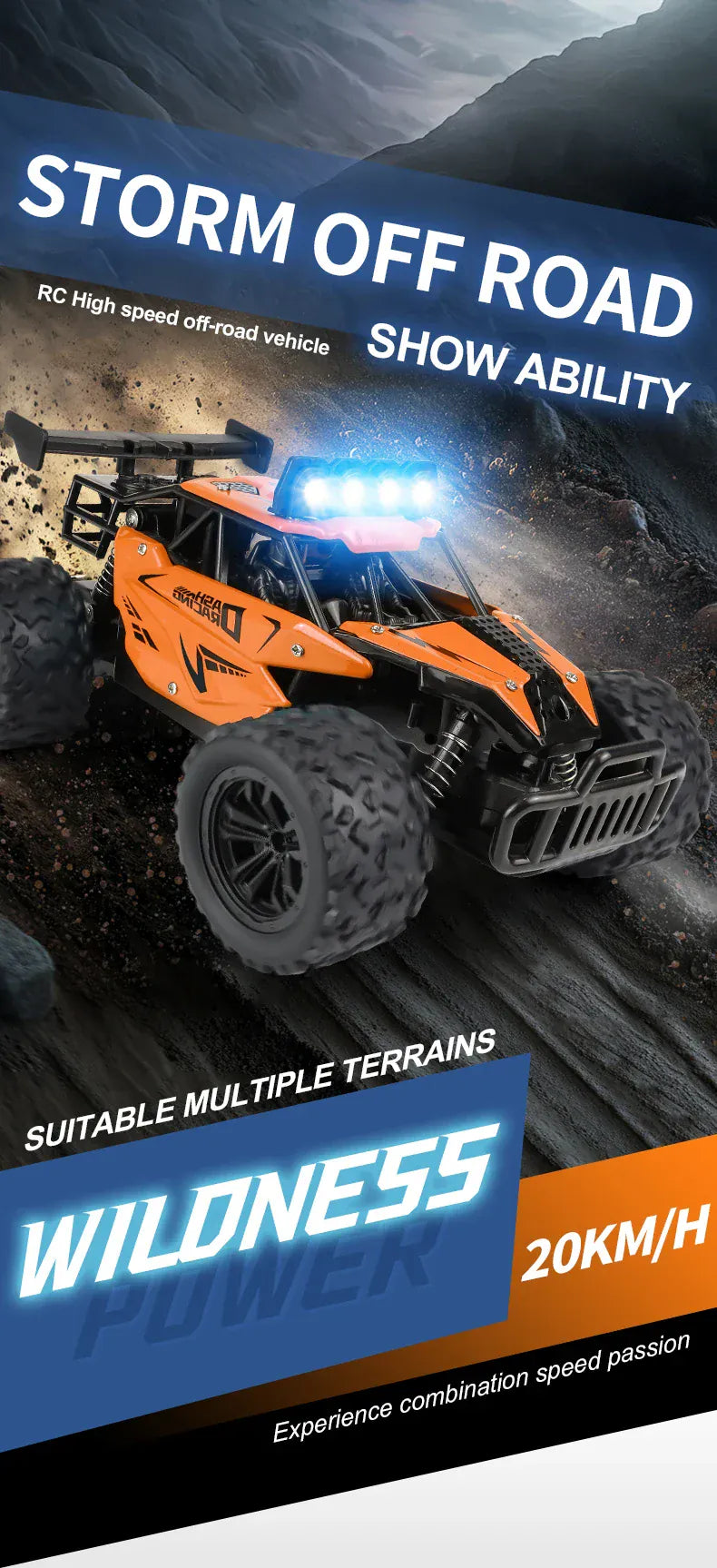 RC Alloy Car 1:16 Scale 2WD Off-Road Remote Control Car with LED Lights And 20KM/H High Speed For Kids Boys Girls Gifts Toys RC Alloy Car 1:16 Scale 2WD Off-Road Remote Control Car with LED Lights And 20KM/H High Speed For Kids Boys Girls Gifts Toys
