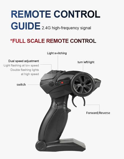 RC Alloy Car 1:16 Scale 2WD Off-Road Remote Control Car with LED Lights And 20KM/H High Speed For Kids Boys Girls Gifts Toys RC Alloy Car 1:16 Scale 2WD Off-Road Remote Control Car with LED Lights And 20KM/H High Speed For Kids Boys Girls Gifts Toys