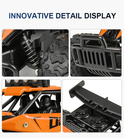 RC Alloy Car 1:16 Scale 2WD Off-Road Remote Control Car with LED Lights And 20KM/H High Speed For Kids Boys Girls Gifts Toys RC Alloy Car 1:16 Scale 2WD Off-Road Remote Control Car with LED Lights And 20KM/H High Speed For Kids Boys Girls Gifts Toys