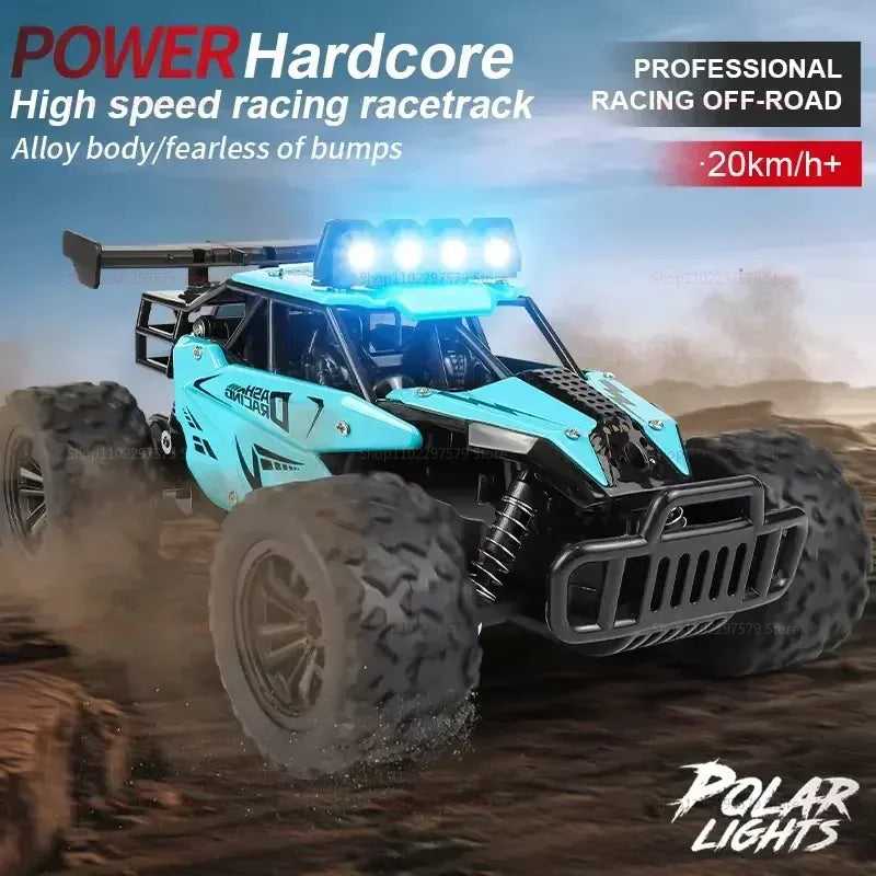 RC Alloy Car 1:16 Scale 2WD Off-Road Remote Control Car with LED Lights And 20KM/H High Speed For Kids Boys Girls Gifts Toys RC Alloy Car 1:16 Scale 2WD Off-Road Remote Control Car with LED Lights And 20KM/H High Speed For Kids Boys Girls Gifts Toys